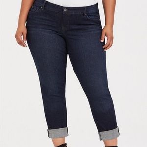 Torrid Size 20R - Premium Stretch Boyfriend Jean - Dark Wash